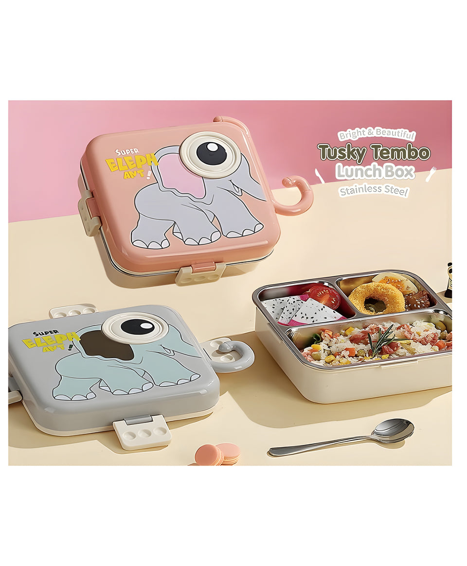 HOMIQUE Super Elephant Kids Lunchbox – Cute & Leakproof Bento Box