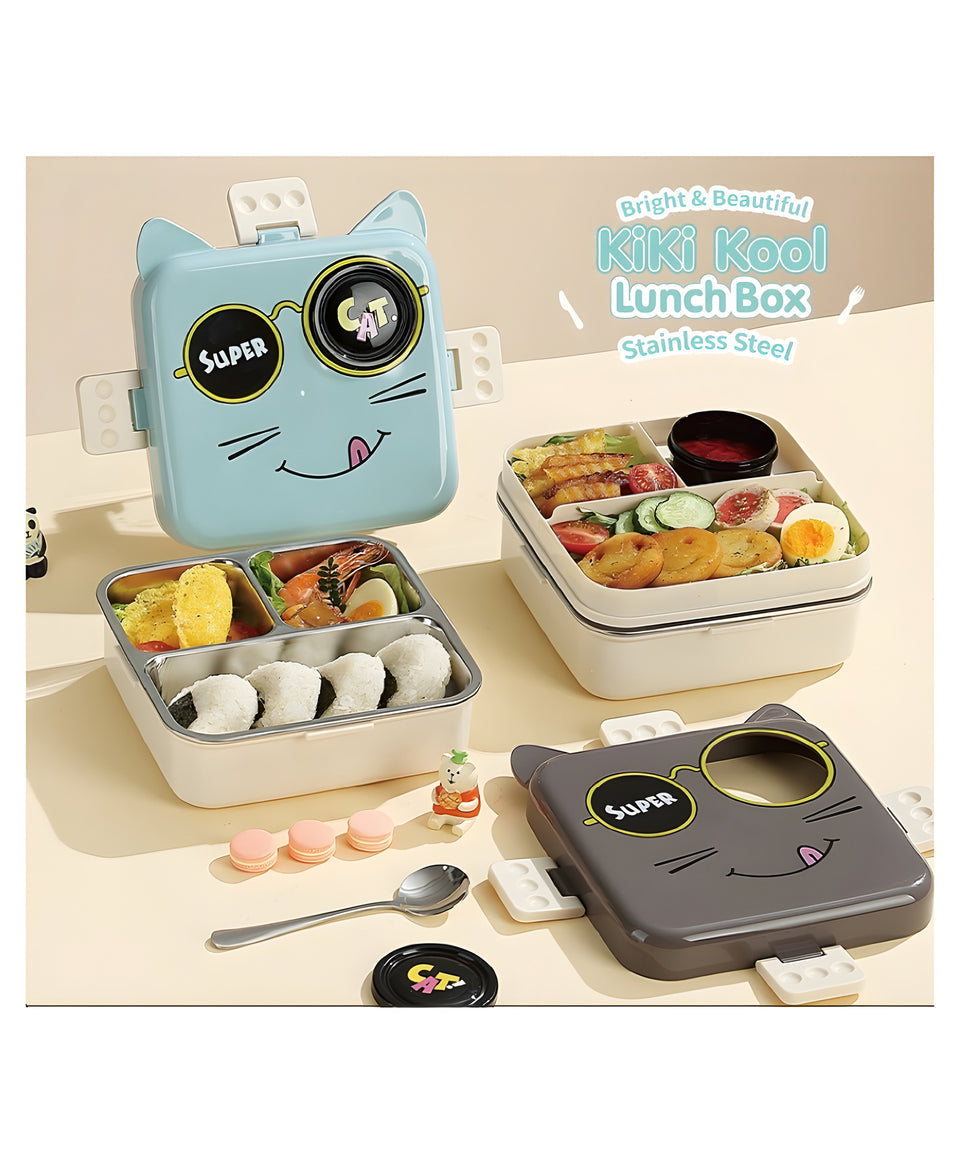 HOMIQUE Super Cat Kids Lunchbox – Cute & Leakproof Bento Box