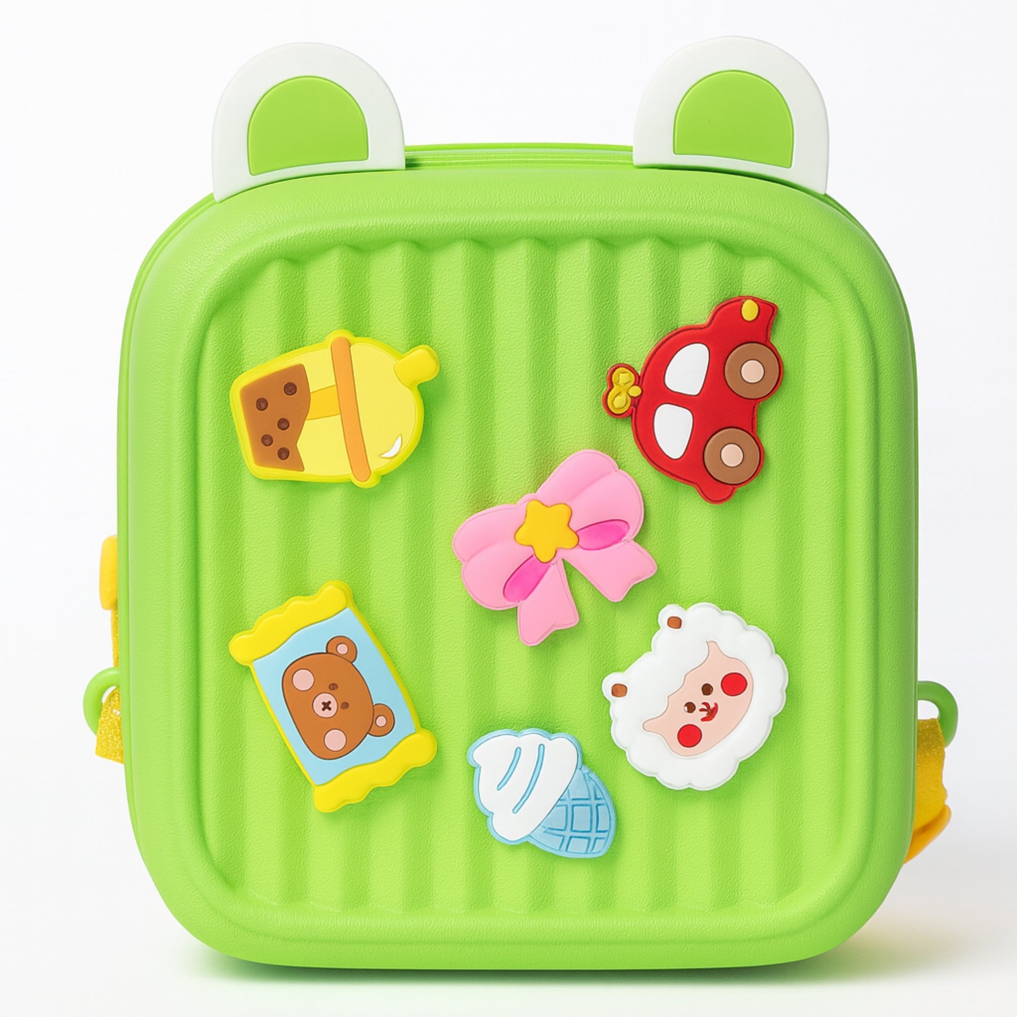 Niko Niko Kids Cartoon Crossbody Bag – Lightweight EVA Sling Bag with 3D Charms – Waterproof & Cute Mini Bag for Toddlers