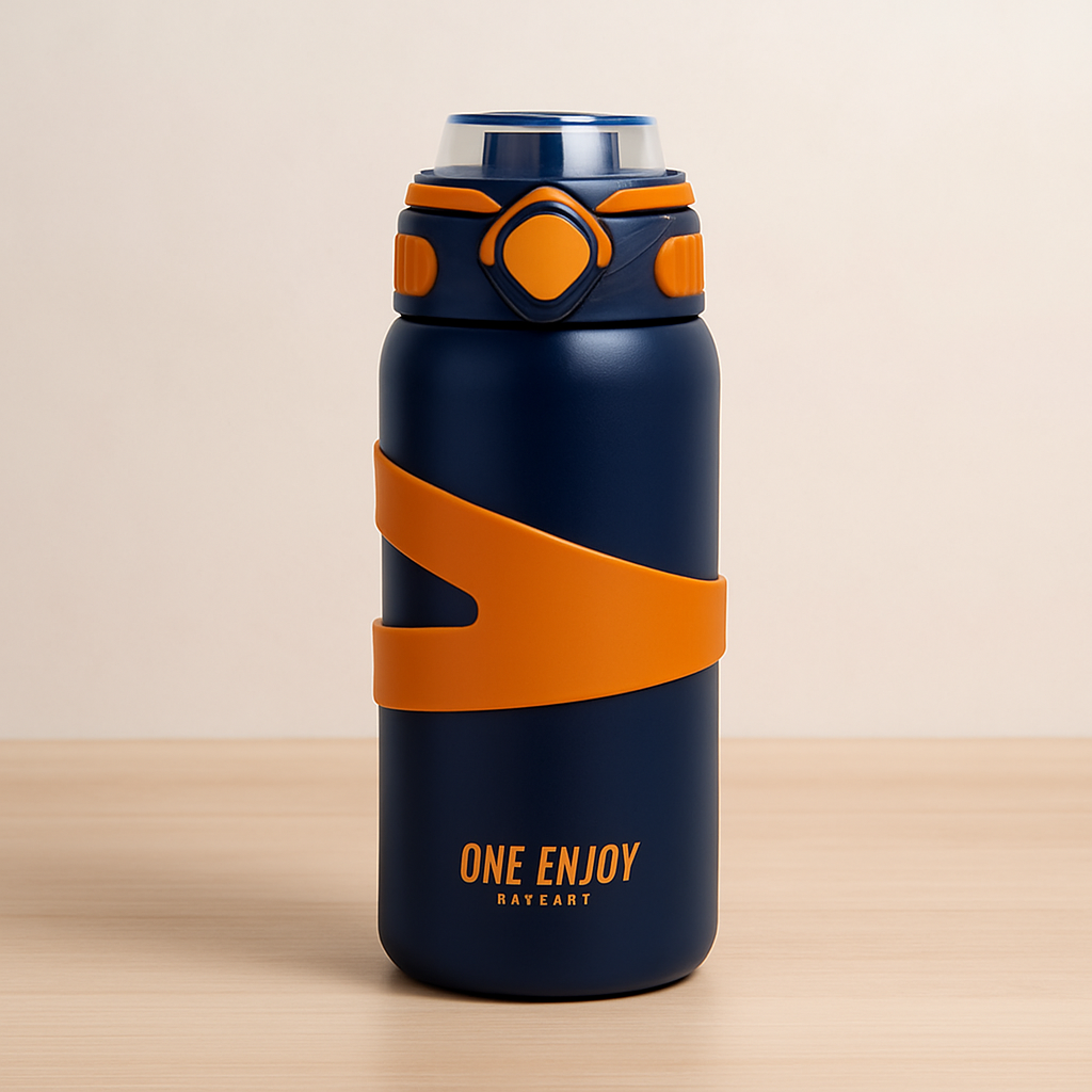 HOMIQUE 500ml Leakproof Double Wall Insulated Stainless Steel Water Bottle