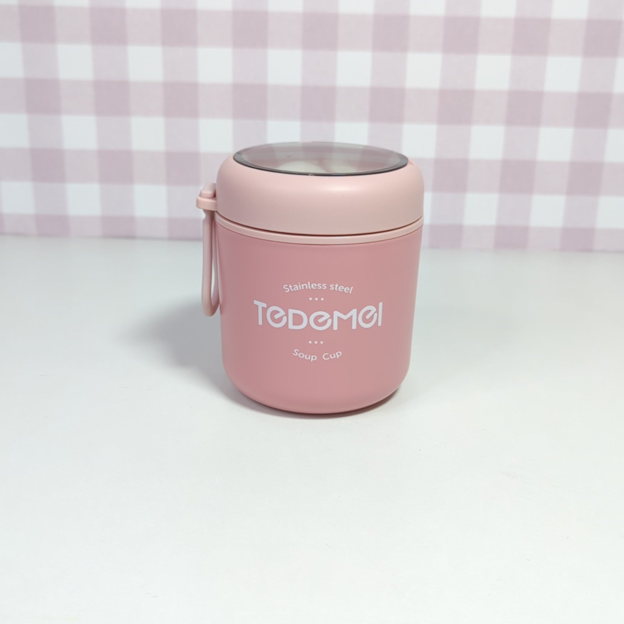 Tedemei Stainless Steel Thermal Soup Cup – 500ml Insulated Food Jar with Spoon