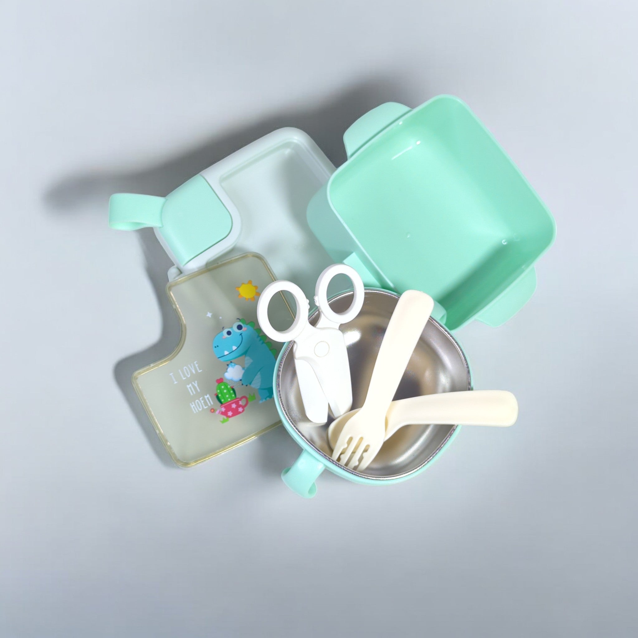 HOMIQUE Cute Bowl Set with Lid β Leakproof & BPA-Free