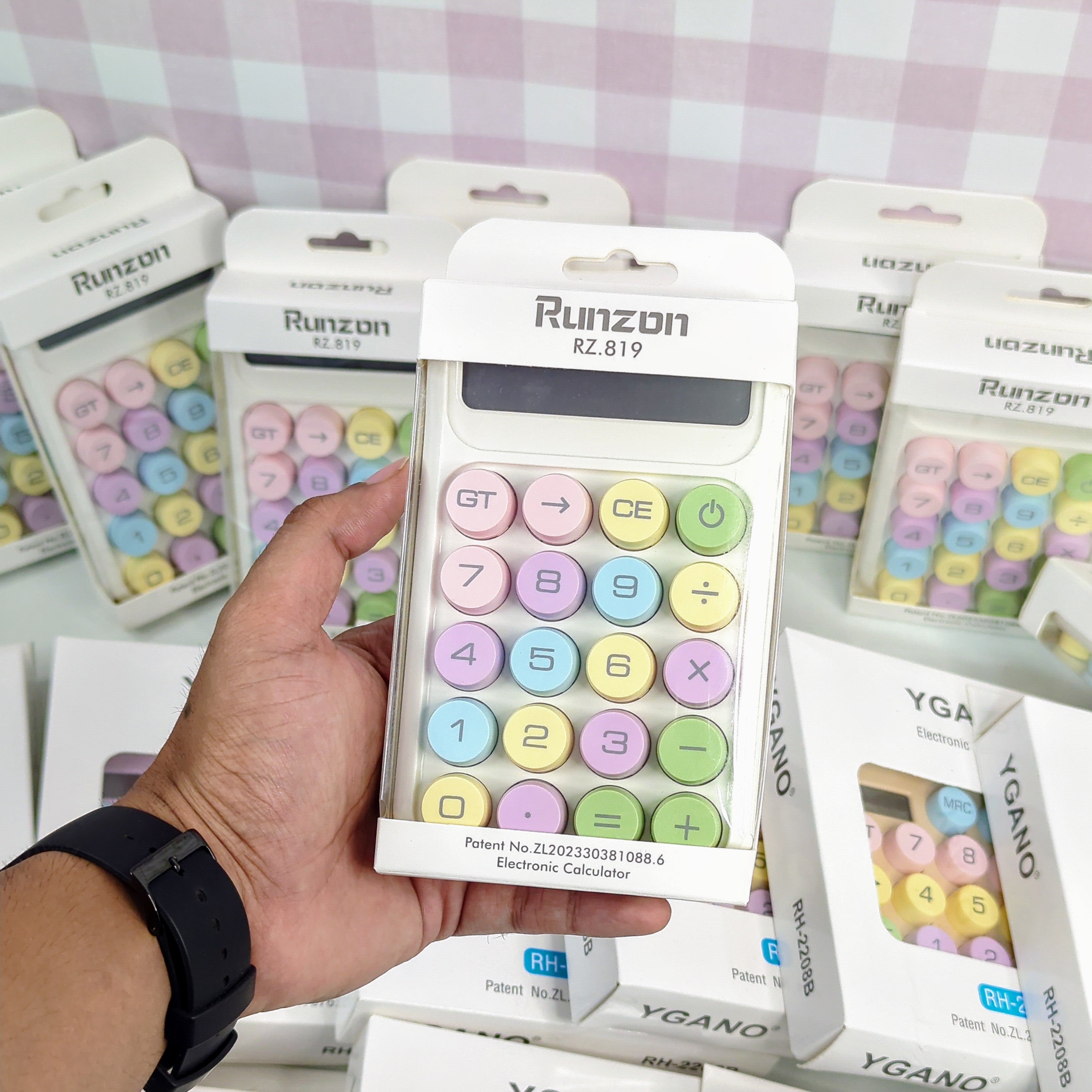 HOMIQUE Pastel Aesthetic Calculator Battery Operated