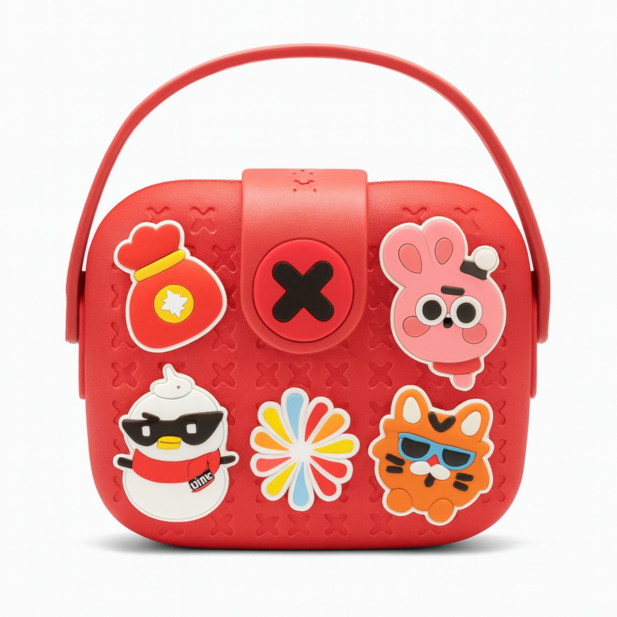 Tiko Tiko Kids Cartoon EVA Crossbody Bag – Fun 3D Badge Sling Bag | Lightweight & Waterproof for Toddlers