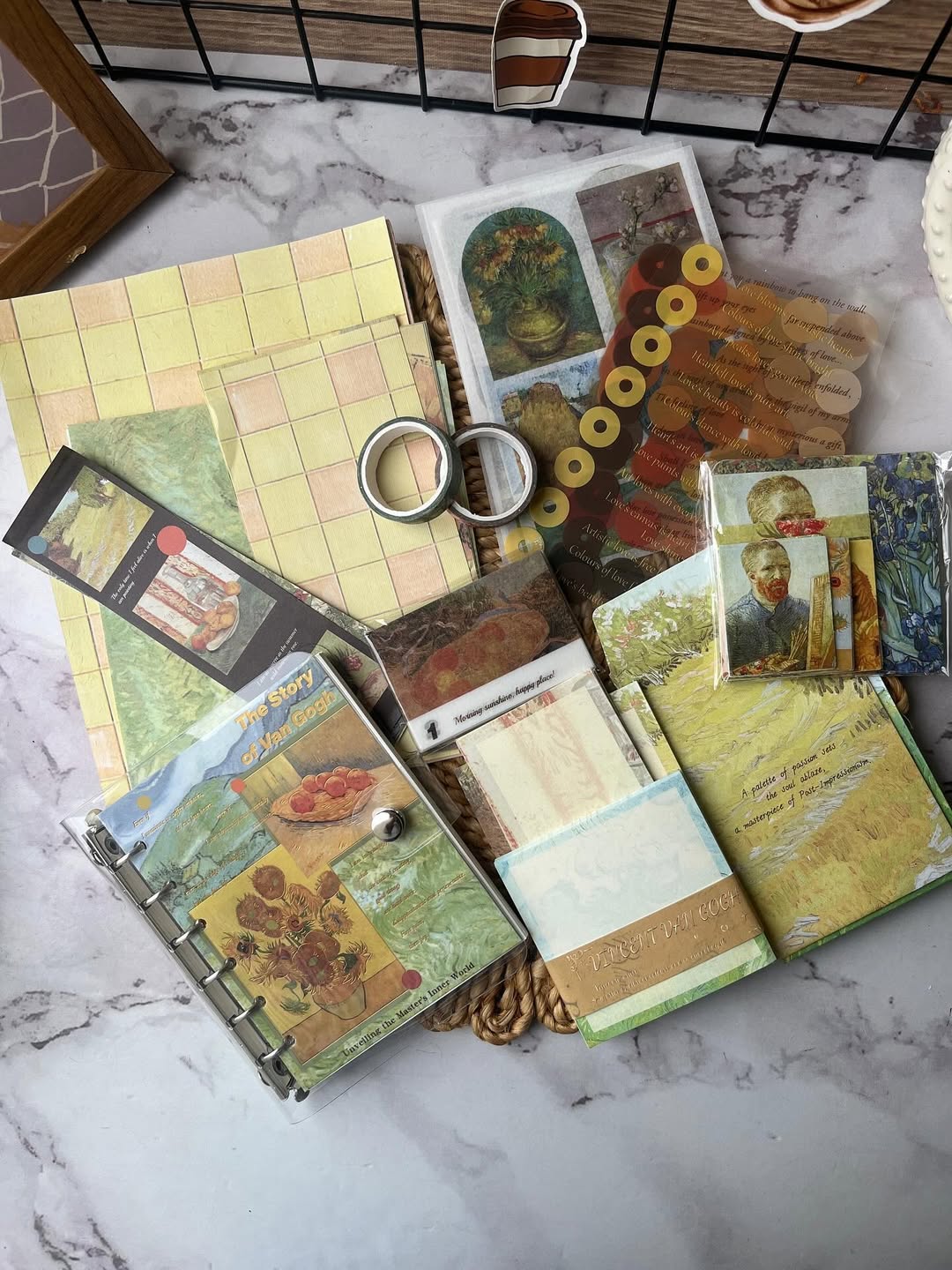 Vincent Van Gogh Scrapbooking & Journaling Gift Box – Art Inspired Stationery Set