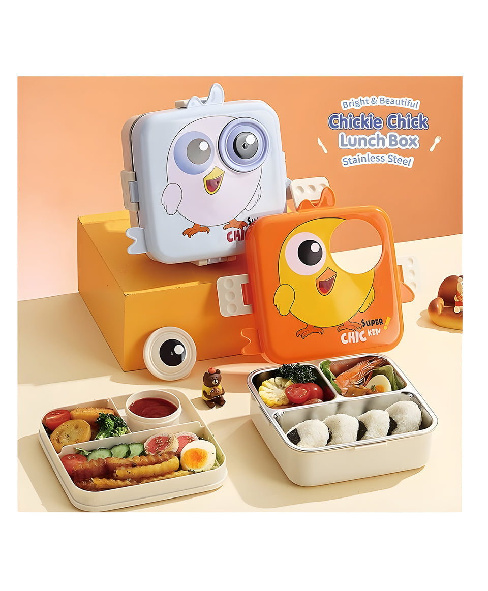 HOMIQUE Super Chick Kids Lunchbox – Cute & Leakproof Bento Box