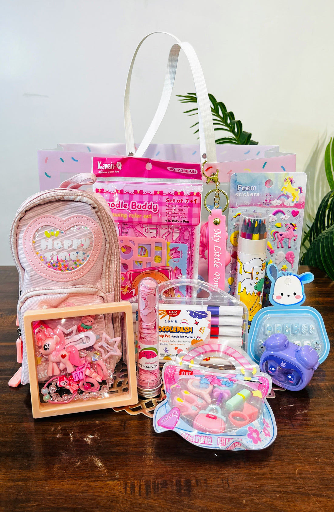 HOMIQUE 12-in-1 Cute Stationery & Accessories Gift Hamper – Return Gift