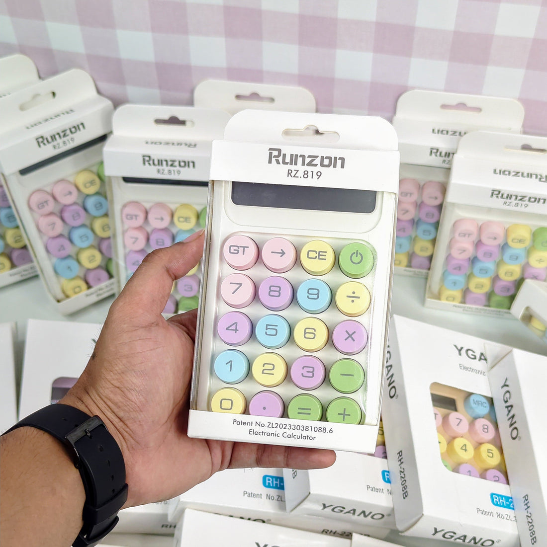 HOMIQUE Pastel Aesthetic Calculator Battery Operated