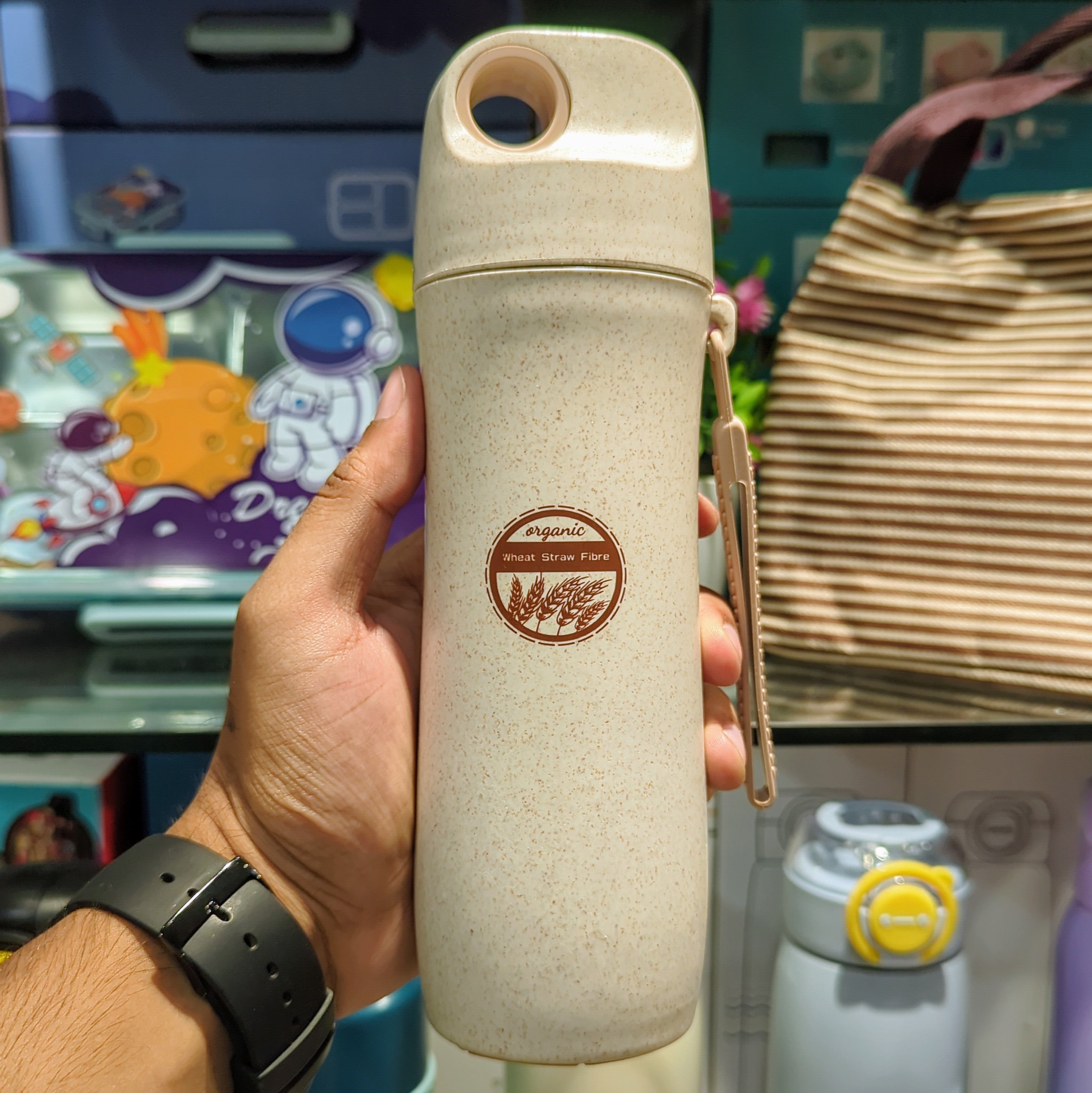 HOMIQUE Organic Wheat Fibre Leak Proof Lunch Box+(FREE GIFTS)