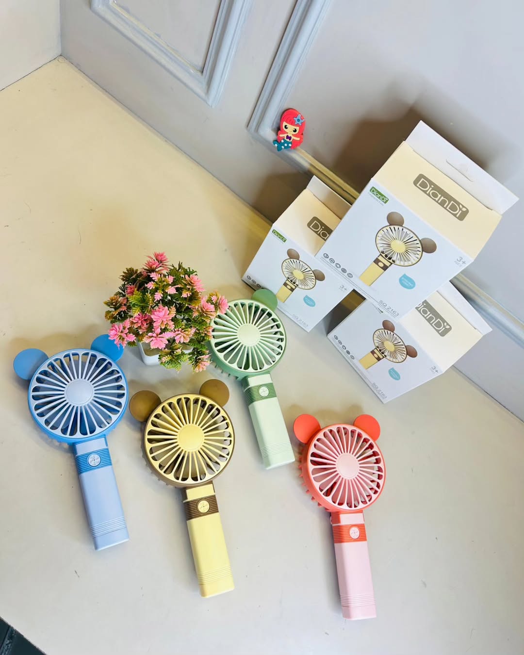 Portable Rechargeable Foldable Mini Fan – USB Charging Handheld Fan with 3 Speed Modes (Assorted Colors)