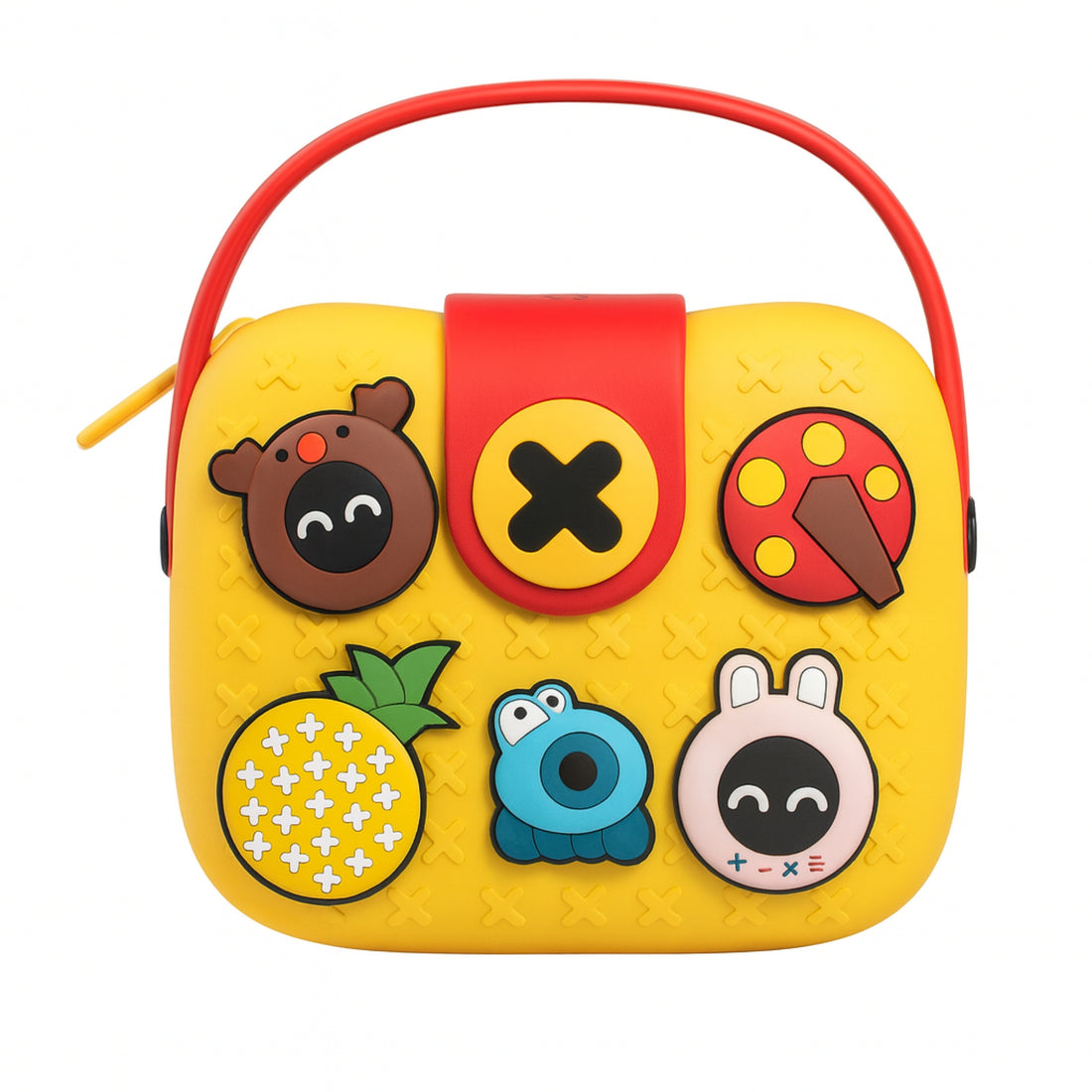 Tiko Tiko Kids Cartoon EVA Crossbody Bag – Fun 3D Badge Sling Bag | Lightweight & Waterproof for Toddlers