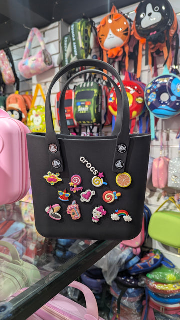 Crocs Style Kids Charm Handbag - Lightweight, Waterproof & Adorable Design