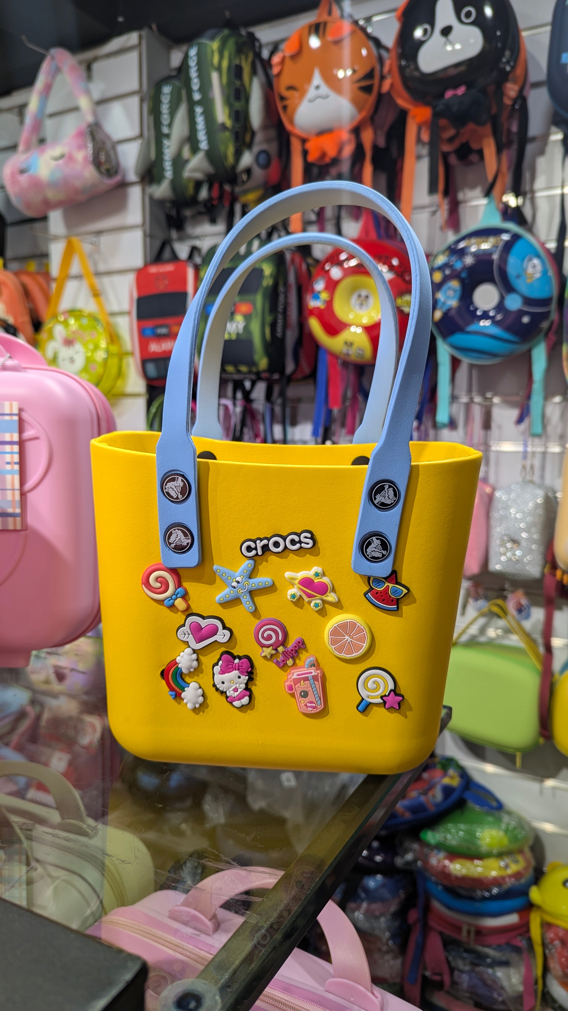 Crocs Style Kids Charm Handbag - Lightweight, Waterproof & Adorable Design